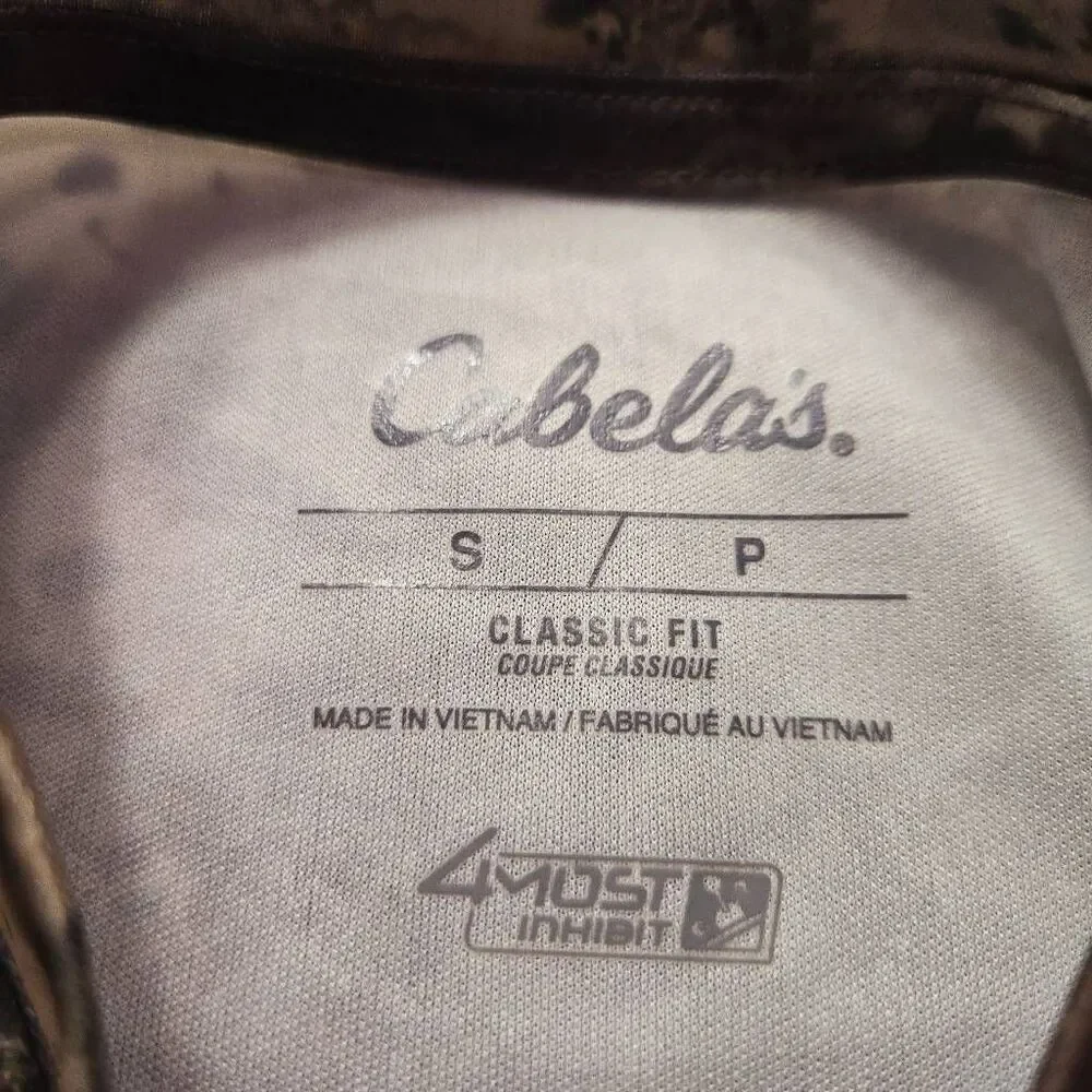 Cabela longsleeve camouflage shirt S